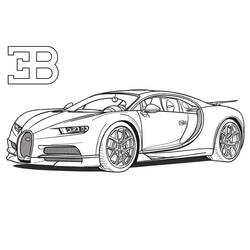 Bugatti - Desenhos para colorir gratuitos