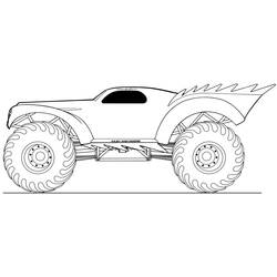 Caminhão Monstro - Desenhos para colorir gratuitos
