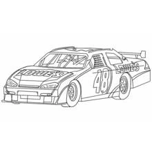 Desenho de Carro de stock-car número 48 para colorir