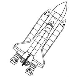 Nave Espacial - Desenhos para colorir gratuitos