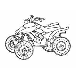 Quadriciclo - Desenhos para colorir gratuitos