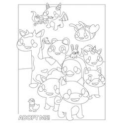 Adopt Me - Desenhos para colorir gratuitos