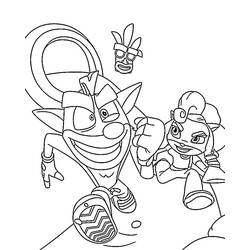 Crash Bandicoot - Desenhos para colorir gratuitos