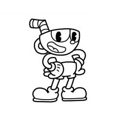 Cuphead - Desenhos para colorir gratuitos
