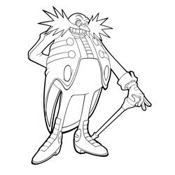 Dr. Eggman - Desenhos para colorir gratuitos
