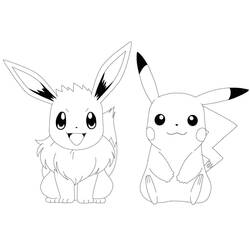 Eevee - Desenhos para colorir gratuitos