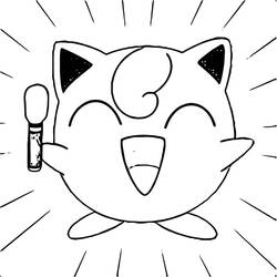 Jigglypuff - Desenhos para colorir gratuitos