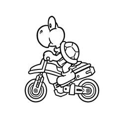 Koopa Troopa - Desenhos para colorir gratuitos