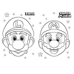 Mario e Luigi - Desenhos para colorir gratuitos