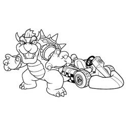 Mario Kart - Desenhos para colorir gratuitos