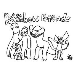 Rainbow Friends - Desenhos para colorir gratuitos