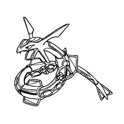 Rayquaza - Desenhos para colorir gratuitos