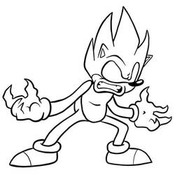 Sonic Sombrio - Desenhos para colorir gratuitos