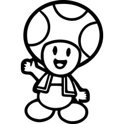 Toad - Desenhos para colorir gratuitos