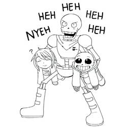 Undertale - Desenhos para colorir gratuitos