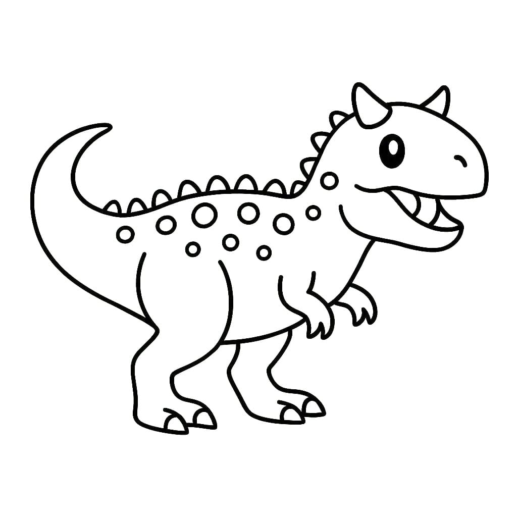 Desenho gratuito Carnotauro #221238 da colecao Animais Pré-históricos para imprimir