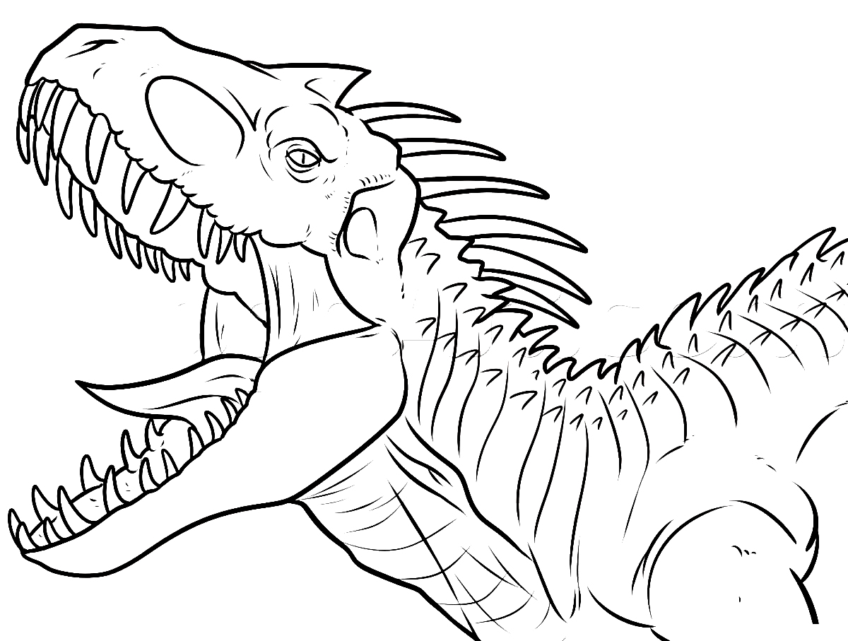 Desenho gratuito Indominus Rex #179340 da colecao Animais Pré-históricos para imprimir