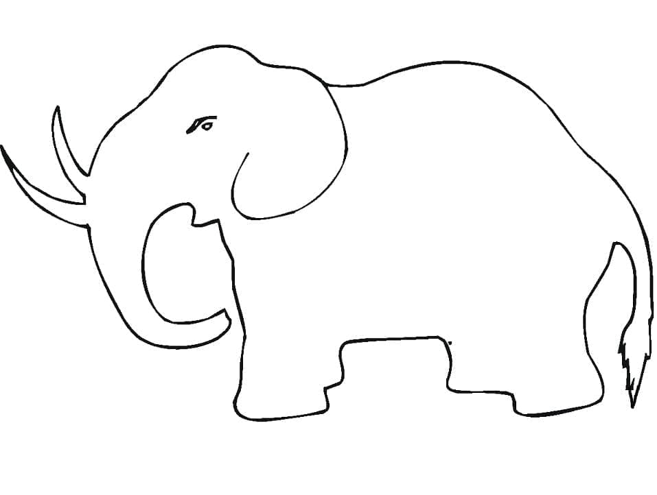 Desenho gratuito Mamute #212541 da colecao Animais Pré-históricos para imprimir