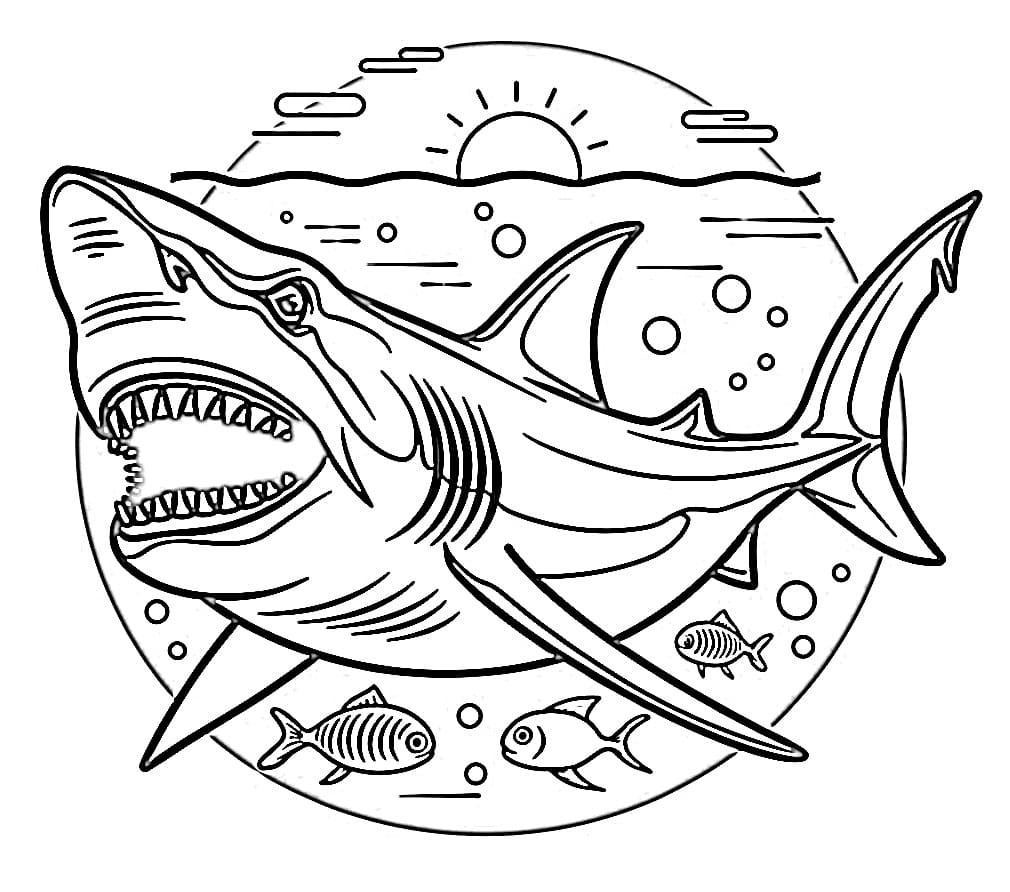 Desenho gratuito Megalodonte #220719 da colecao Animais Pré-históricos para imprimir Desenho gratuito Megalodonte #220719 da colecao Animais Pré-históricos para imprimir