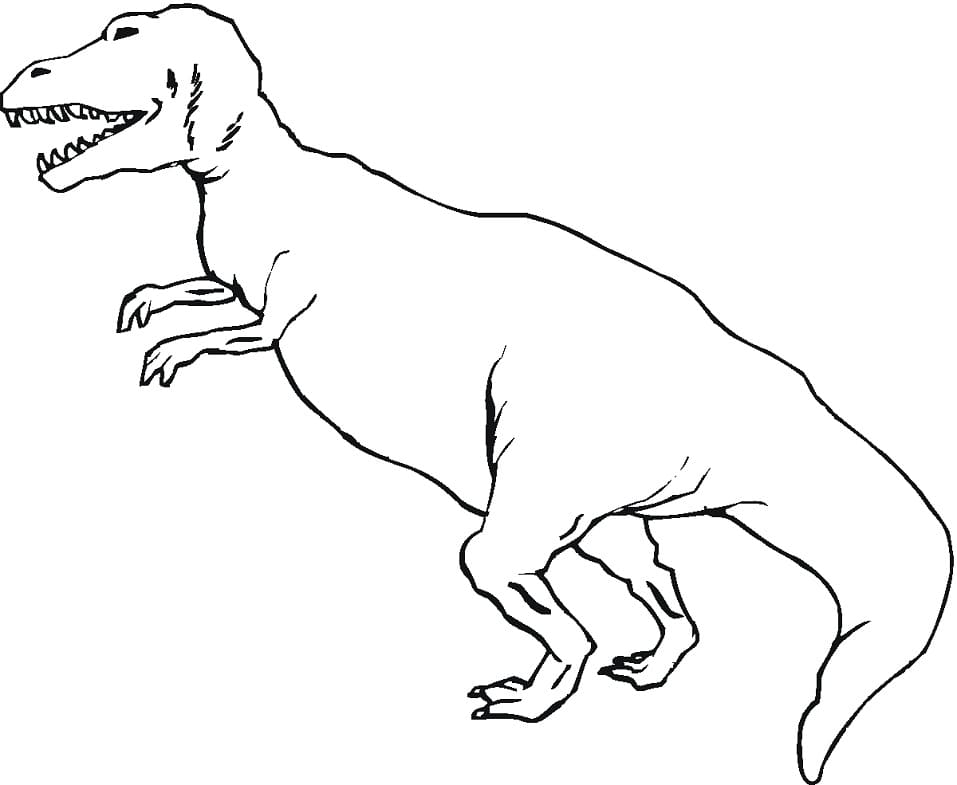 Desenho gratuito T-Rex #180084 da colecao Animais Pré-históricos para imprimir