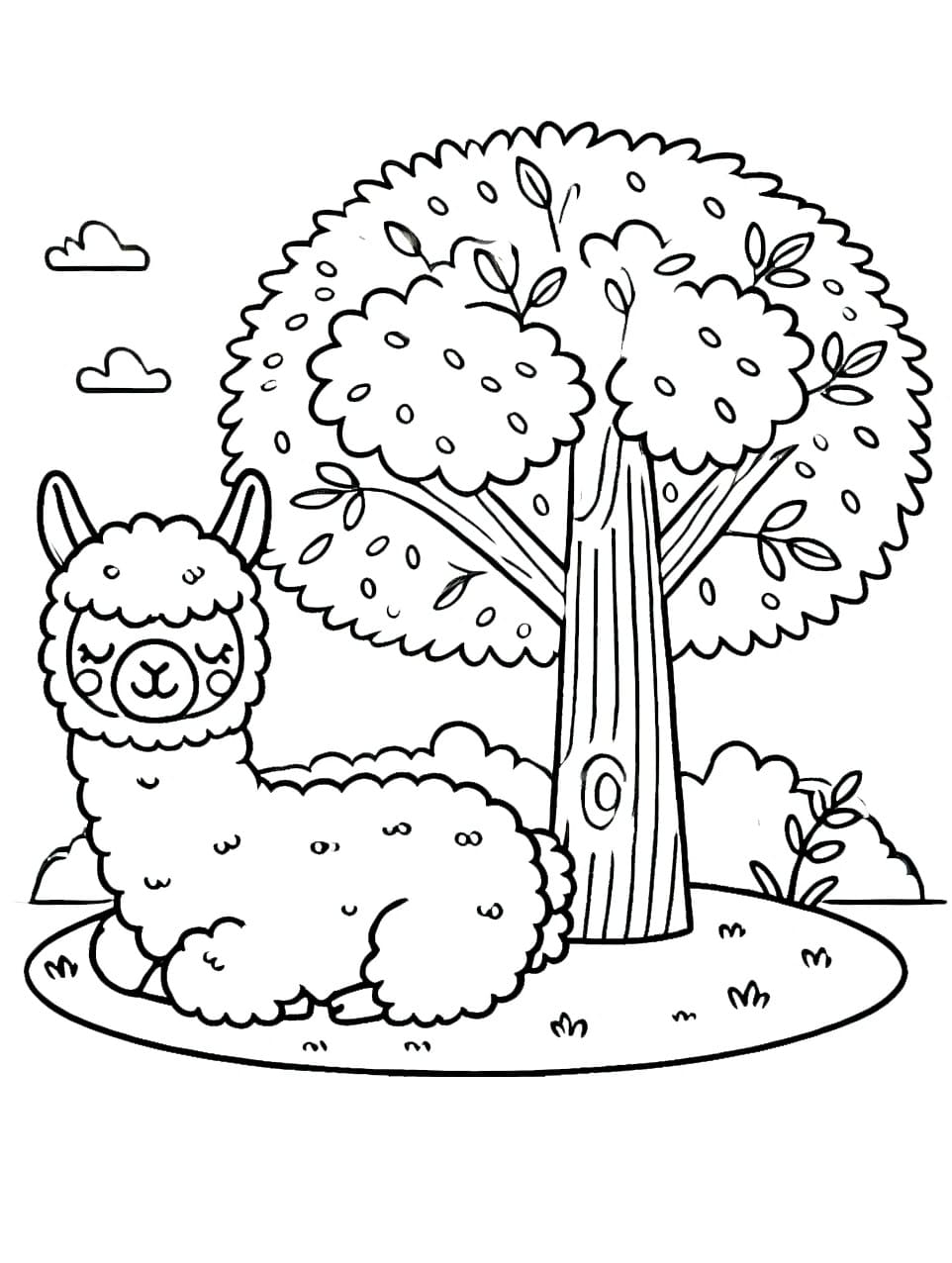 Desenho gratuito Alpaca #217289 da colecao Animais para imprimir