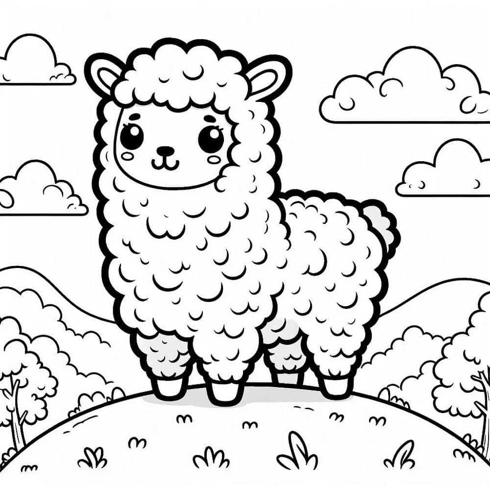 Desenho gratuito Alpaca #217291 da colecao Animais para imprimir Desenho gratuito Alpaca #217291 da colecao Animais para imprimir
