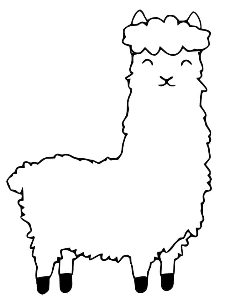 Desenho gratuito Alpaca #217304 da colecao Animais para imprimir
