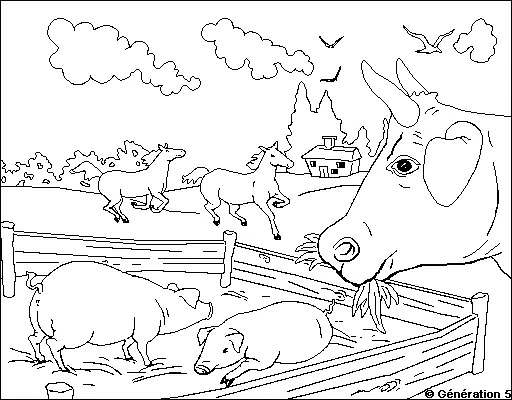 Desenho gratuito Animais da Fazenda #21663 da colecao Animais para imprimir