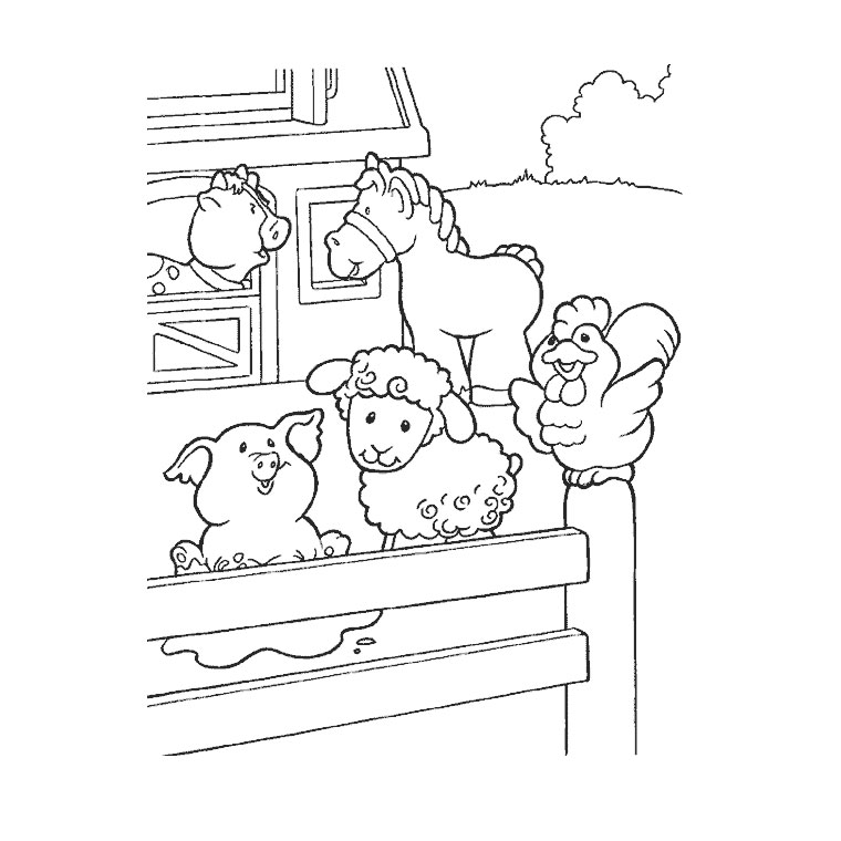 Página para colorir: Animais de fazenda (animais) #21380 - Páginas para Colorir Imprimíveis Gratuitamente