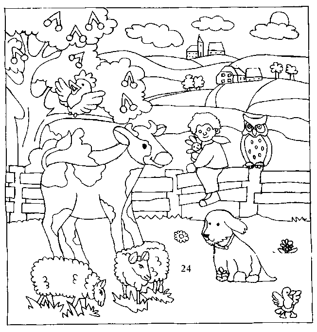 Página para colorir: Animais de fazenda (animais) #21384 - Páginas para Colorir Imprimíveis Gratuitamente