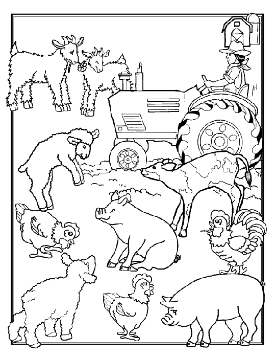Página para colorir: Animais de fazenda (animais) #21387 - Páginas para Colorir Imprimíveis Gratuitamente