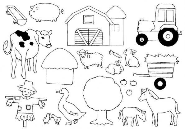 Página para colorir: Animais de fazenda (animais) #21388 - Páginas para Colorir Imprimíveis Gratuitamente