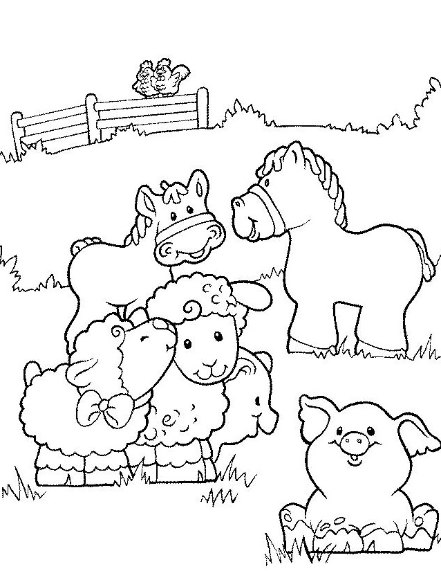 Página para colorir: Animais de fazenda (animais) #21403 - Páginas para Colorir Imprimíveis Gratuitamente