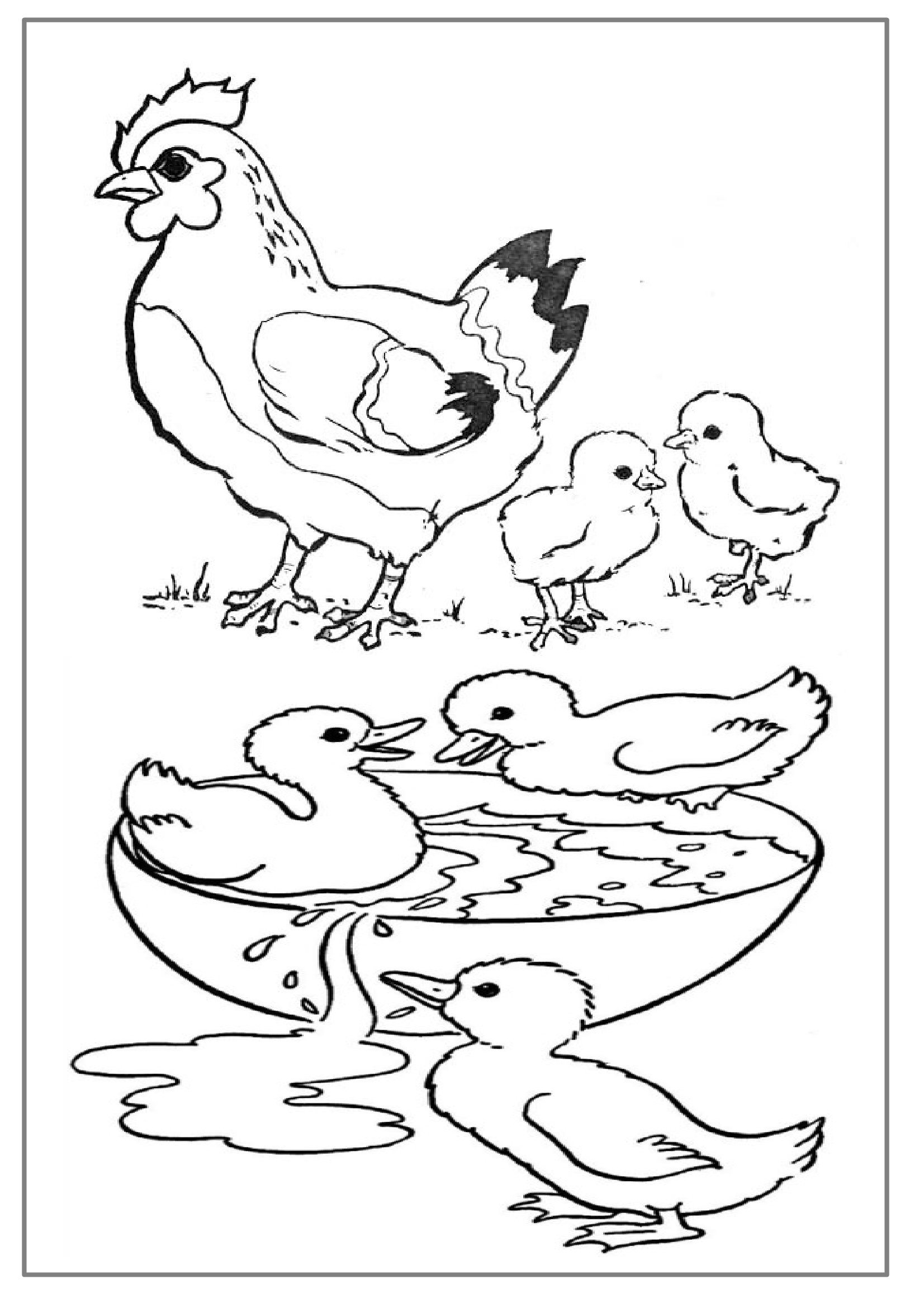 Página para colorir: Animais de fazenda (animais) #21440 - Páginas para Colorir Imprimíveis Gratuitamente
