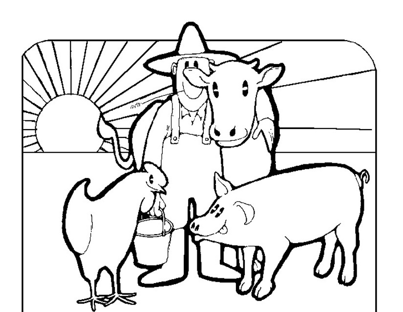 Página para colorir: Animais de fazenda (animais) #21495 - Páginas para Colorir Imprimíveis Gratuitamente