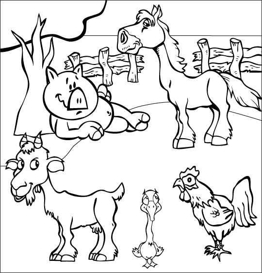 Página para colorir: Animais de fazenda (animais) #21499 - Páginas para Colorir Imprimíveis Gratuitamente