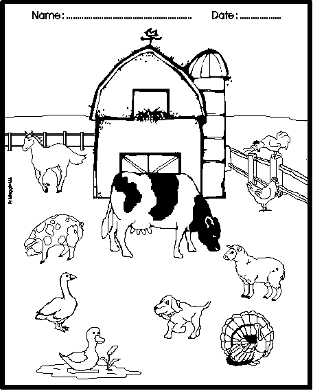 Página para colorir: Animais de fazenda (animais) #21502 - Páginas para Colorir Imprimíveis Gratuitamente
