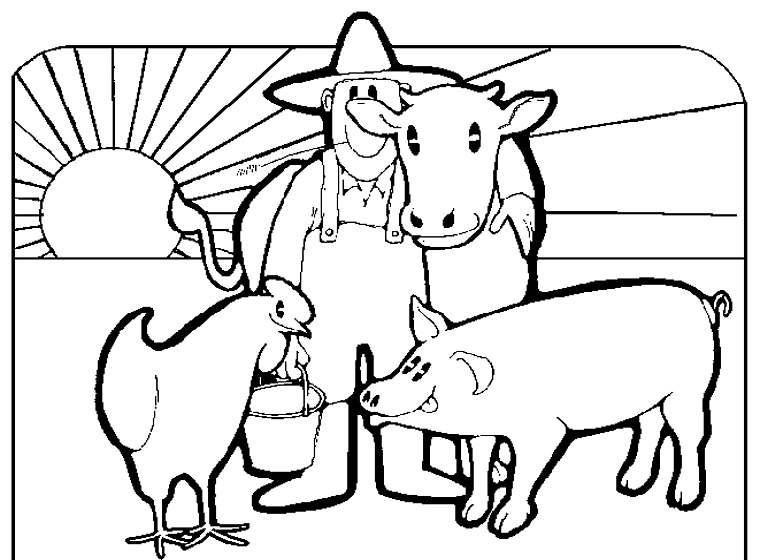 Página para colorir: Animais de fazenda (animais) #21546 - Páginas para Colorir Imprimíveis Gratuitamente