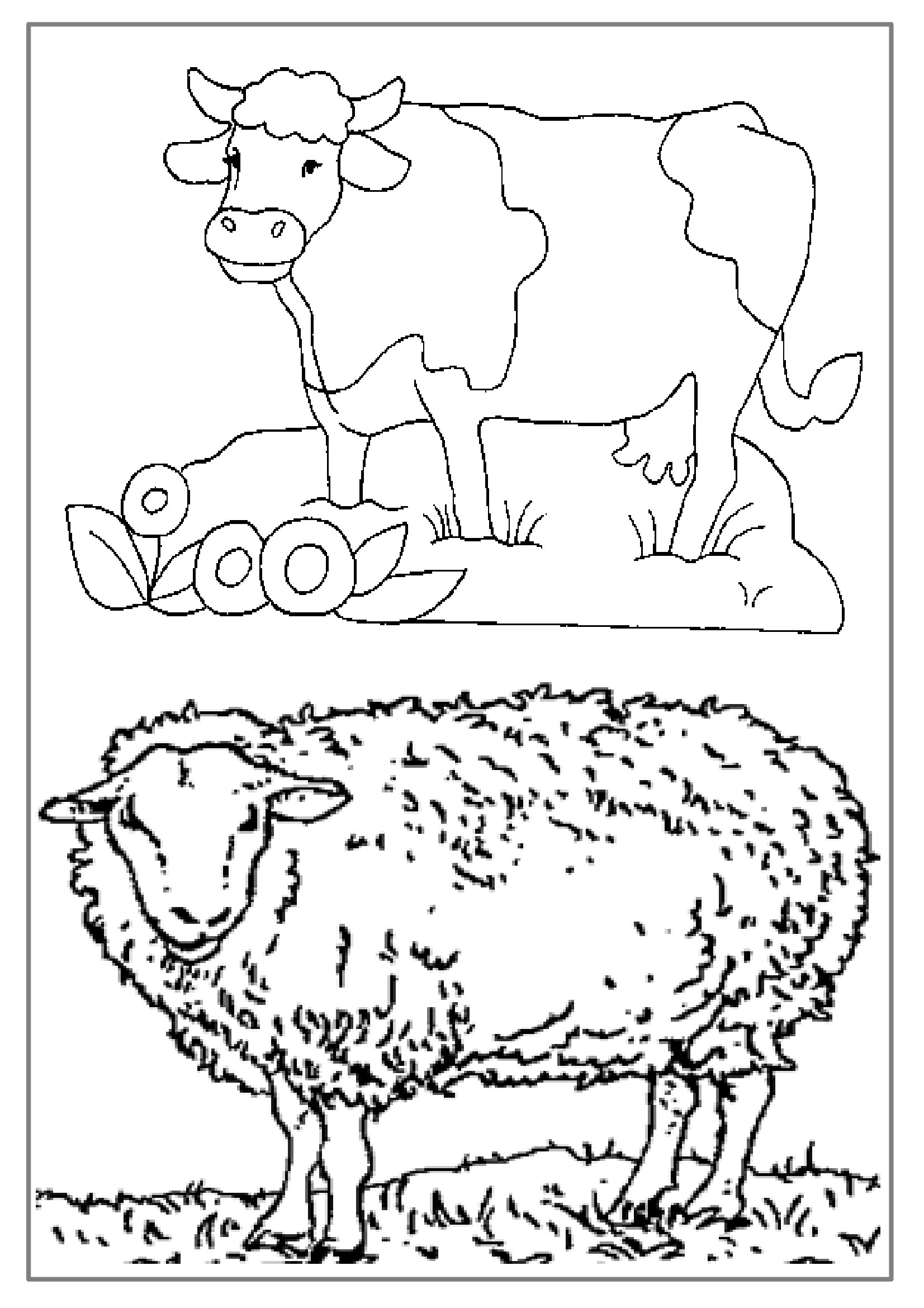 Página para colorir: Animais de fazenda (animais) #21629 - Páginas para Colorir Imprimíveis Gratuitamente