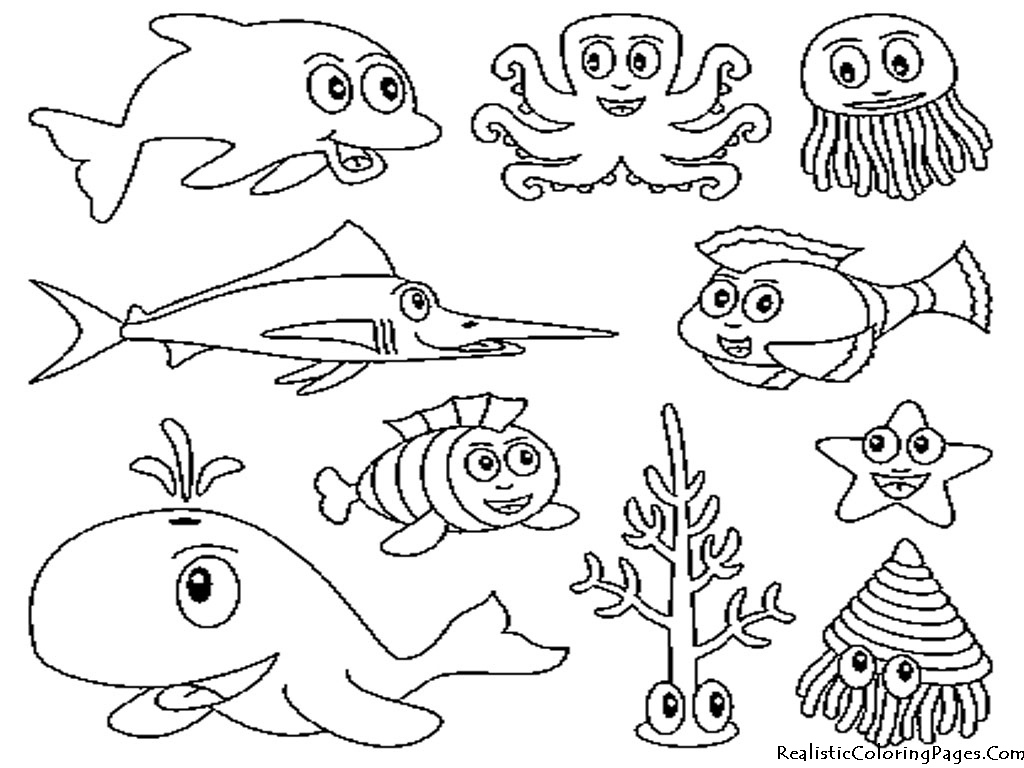 Página para colorir: animais marinhos (animais) #22071 - Páginas para Colorir Imprimíveis Gratuitamente