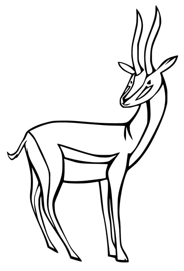 Desenho gratuito Antílope #210761 da colecao Animais para imprimir