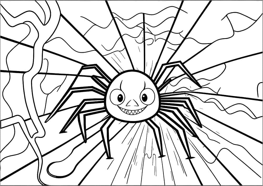 Linda página de Aranha #184510 para colorir, da coleção Animais, baixe grátis