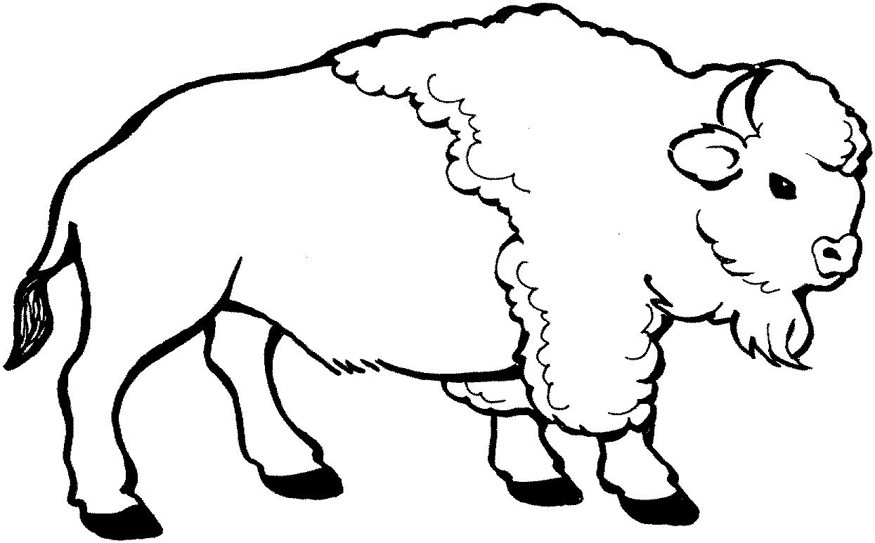 Desenho gratuito Bisão #1195 da colecao Animais para imprimir