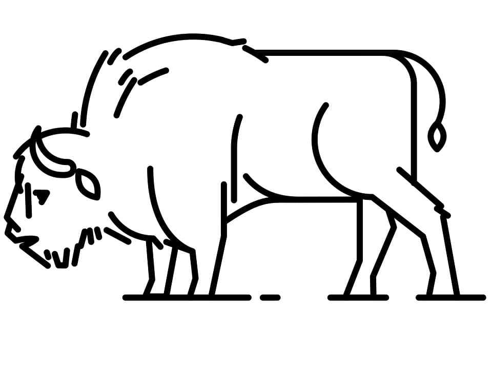 Desenho gratuito Bisão #205551 da colecao Animais para imprimir