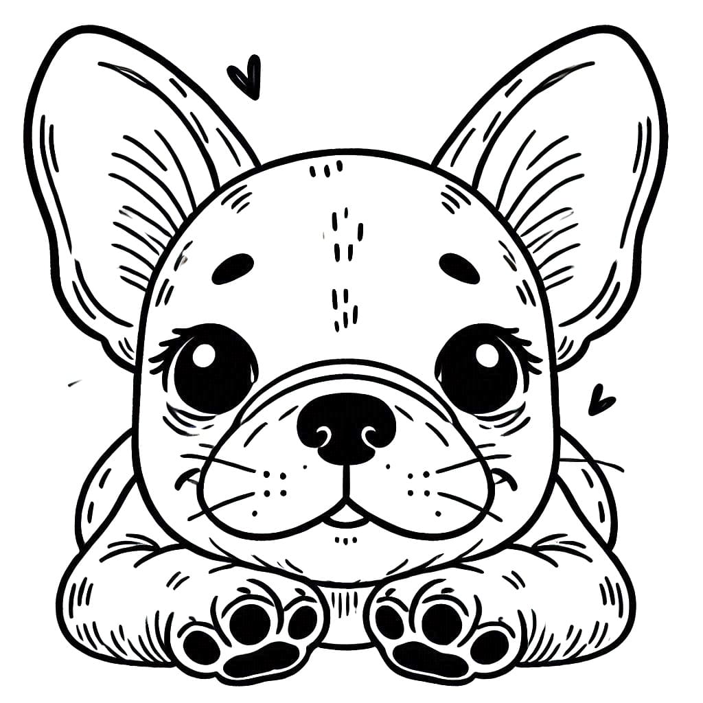 Desenho gratuito Buldogue Francês #221197 da colecao Animais para imprimir