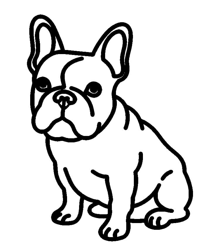 Desenho gratuito Buldogue Francês #221208 da colecao Animais para imprimir