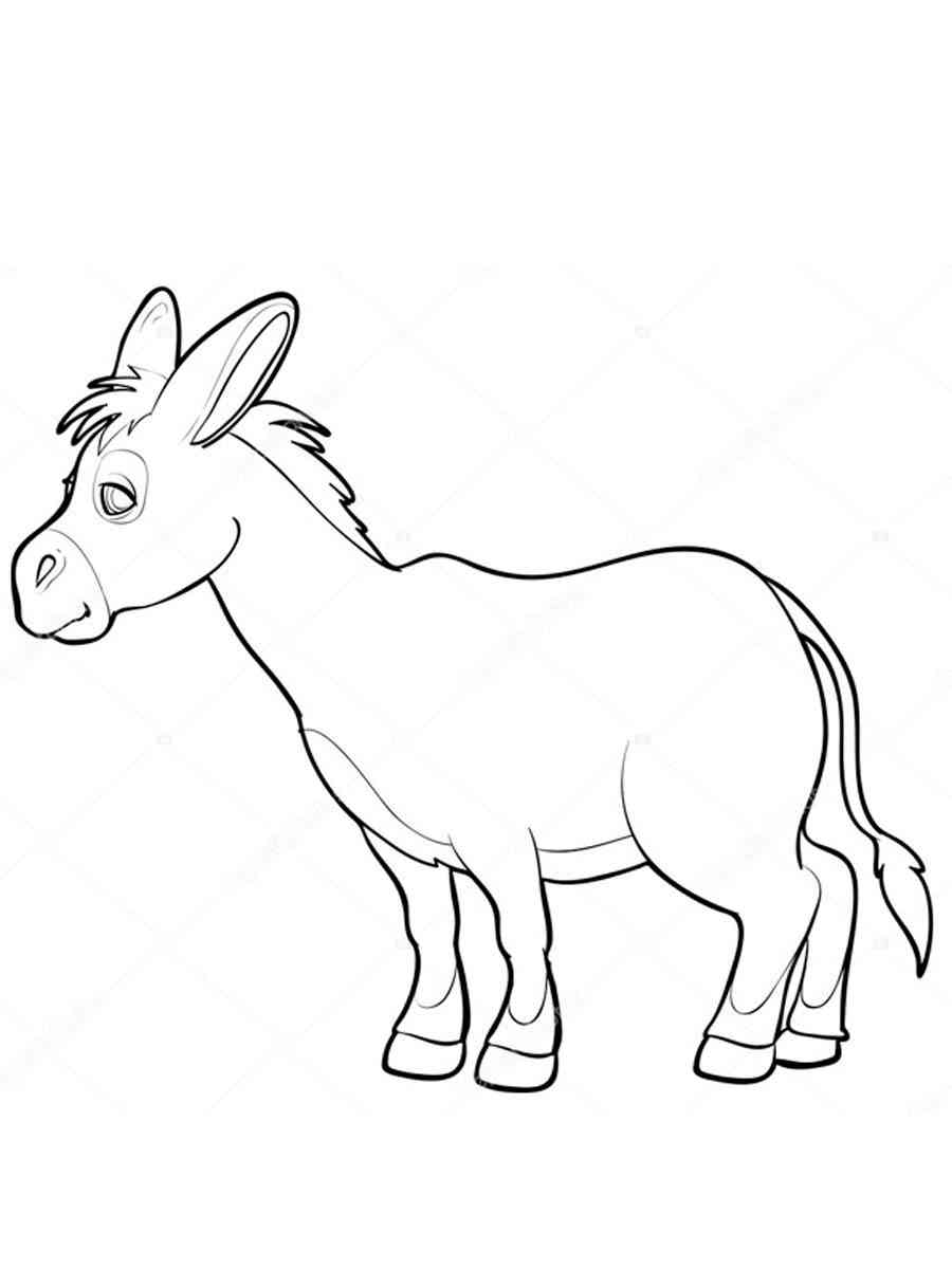 Página para colorir: Burro (Animais) #197830 - Páginas para Colorir Imprimíveis Gratuitamente