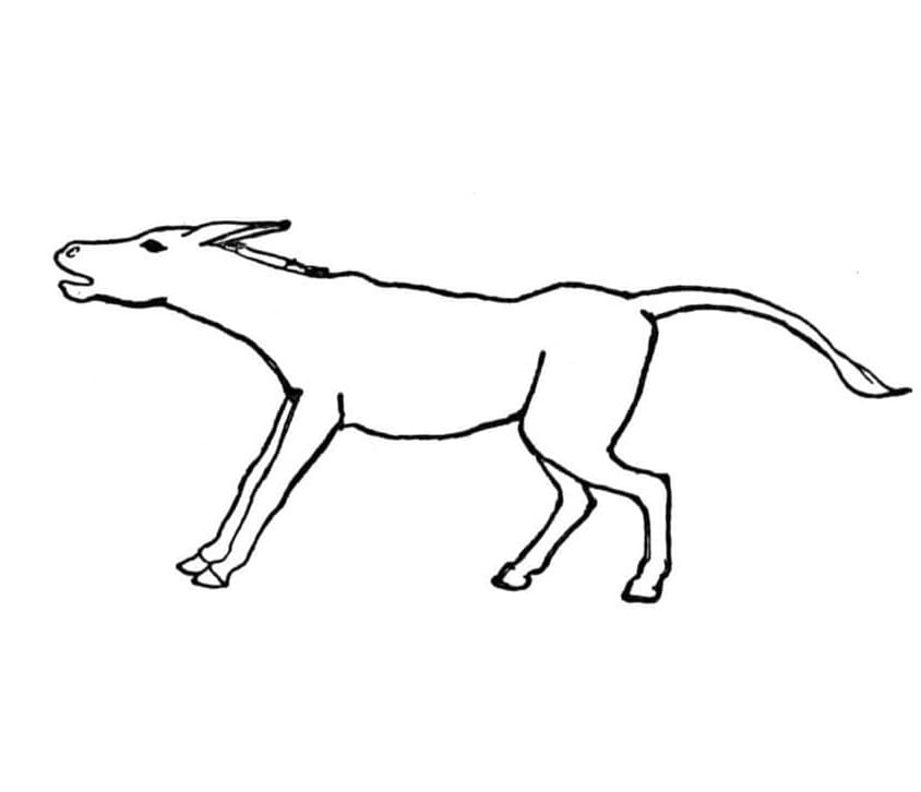 Desenho gratuito Burro #197884 da colecao Animais para imprimir