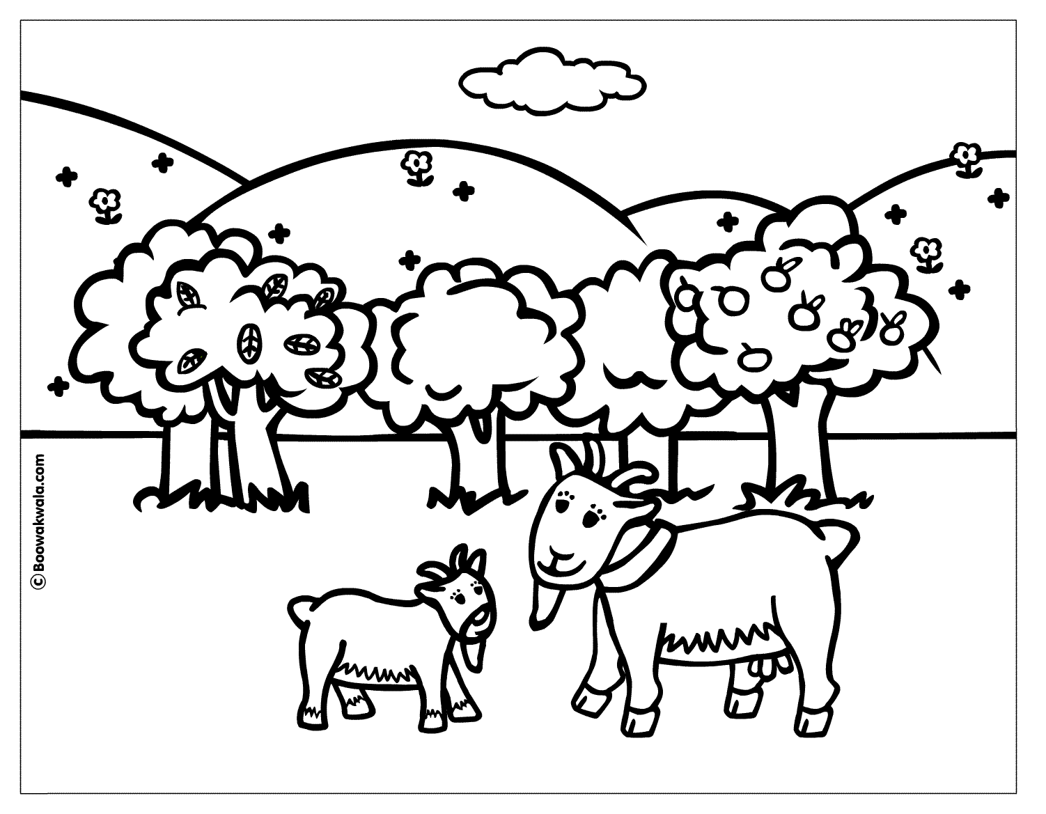 Página para colorir: Cabra (animais) #2404 - Páginas para Colorir Imprimíveis Gratuitamente
