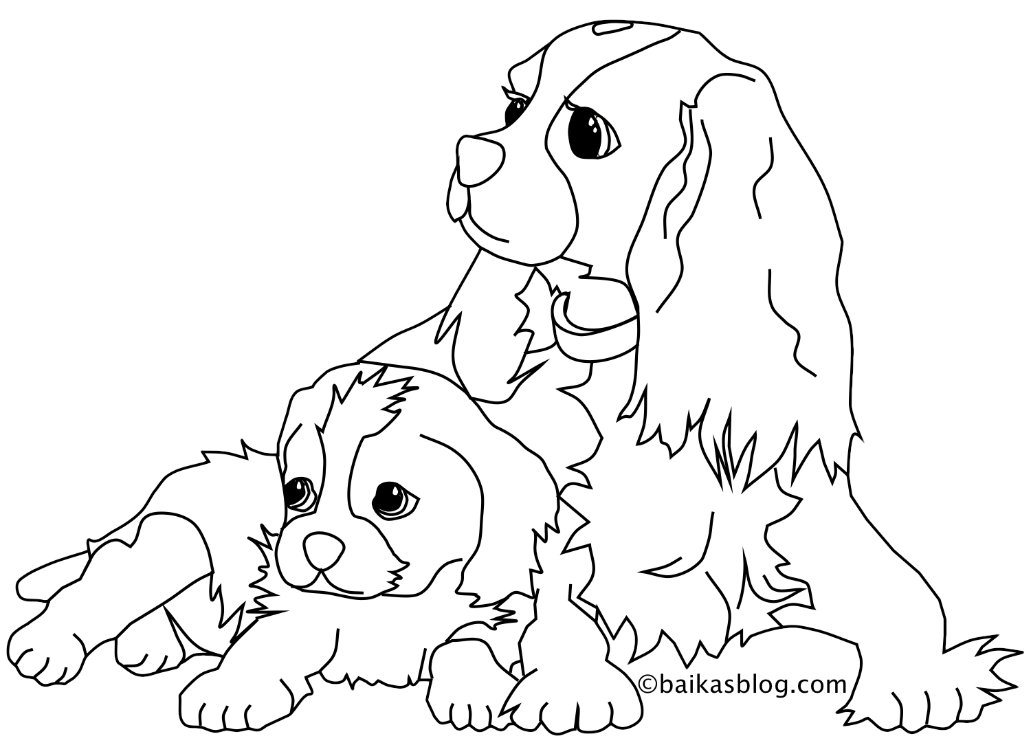 Página para colorir: Cachorro (animais) #25 - Páginas para Colorir Imprimíveis Gratuitamente